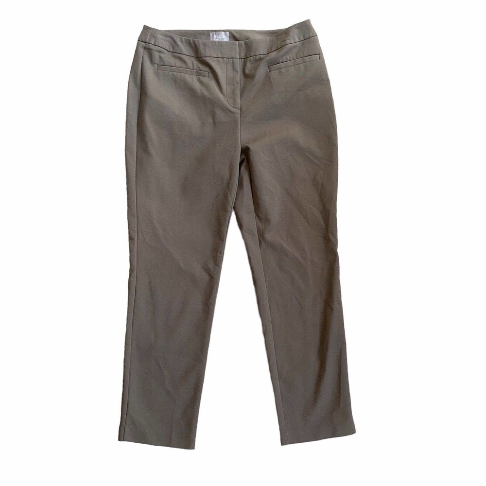 Chico's Womens Beige Ankle Pants Chicos Size 0 Womens 4, S L124